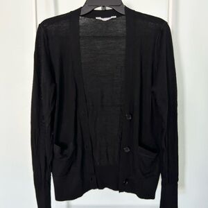 Everlane Luxe Wool Black Cardigan